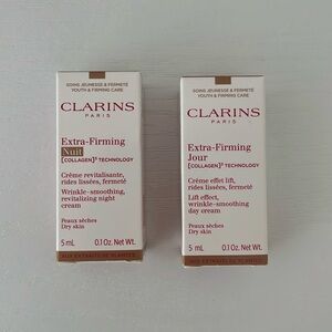 Clarins Extra Firming Collagen Technology Day and Night Cream Minis x2